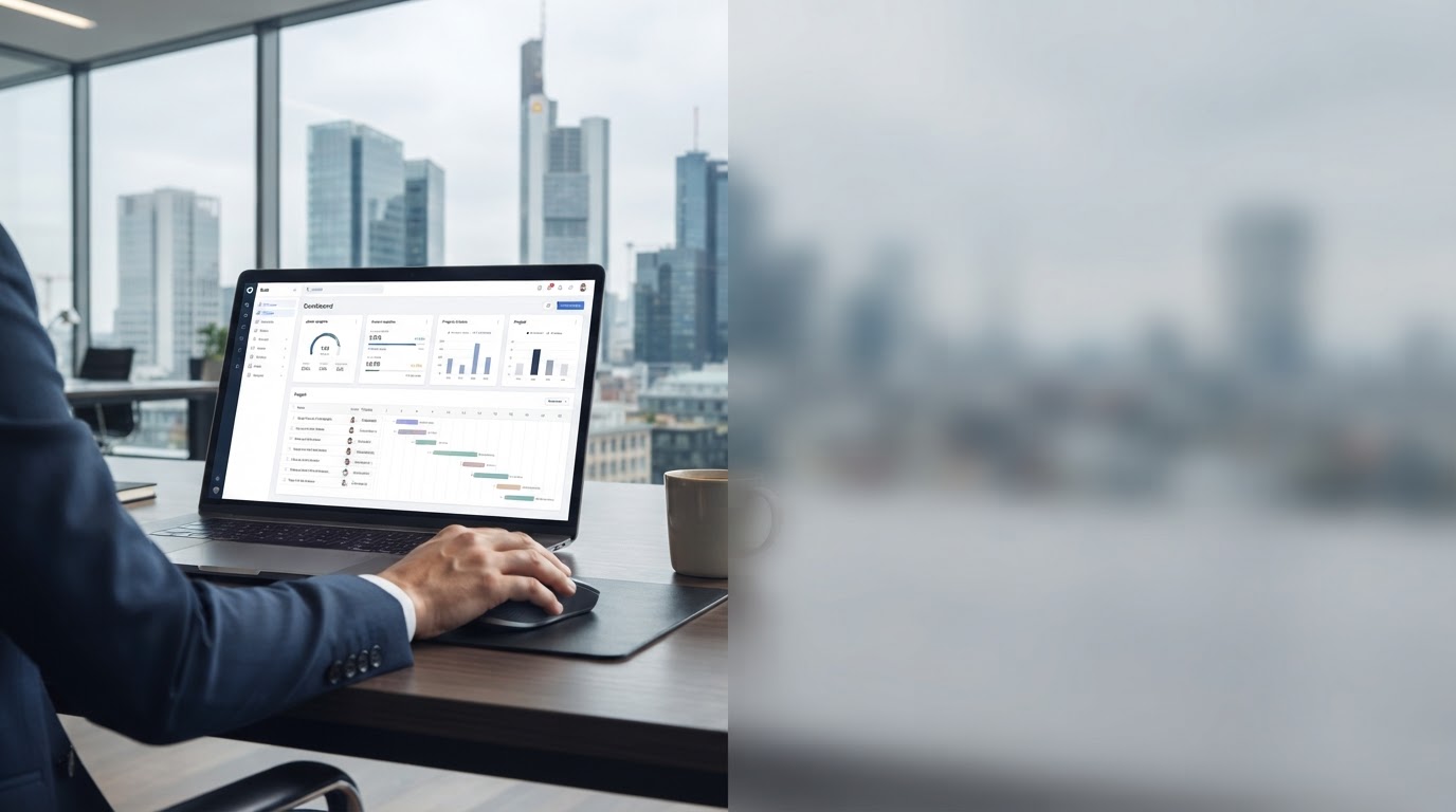 TempTradex DFX risk analysis dashboard viewed on a laptop